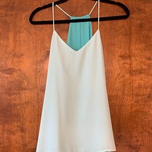 Express light blue/blue reversible top